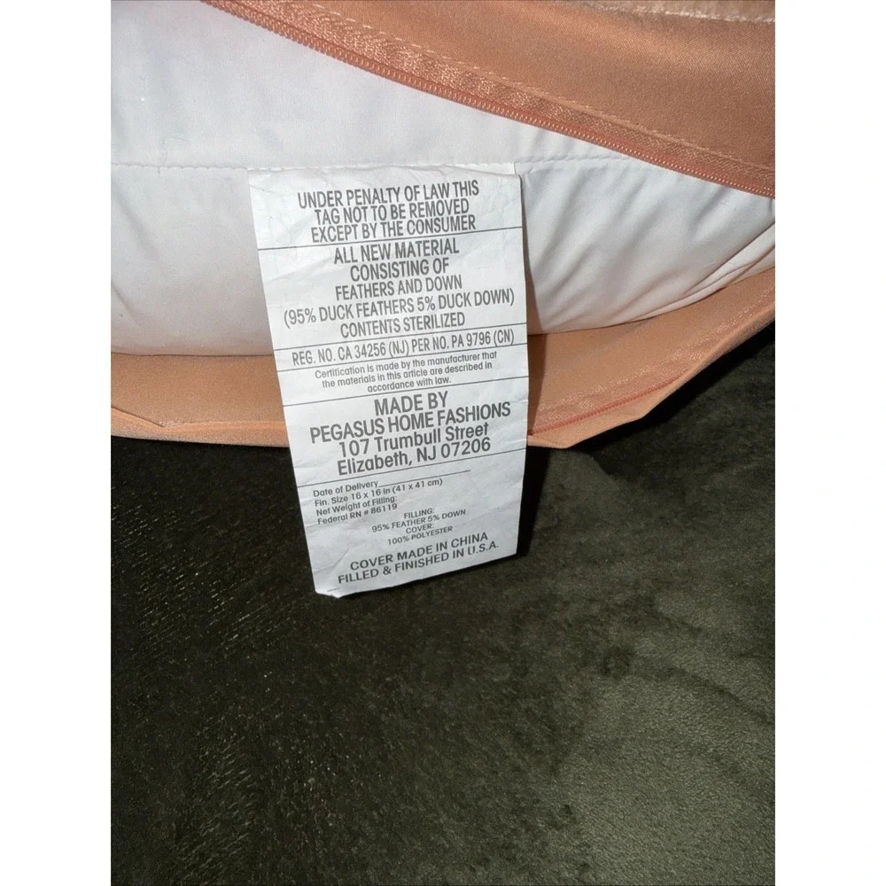 Pegasus Home‎ Fashions Embellished Flamingo Home Accent Decorative Pillow